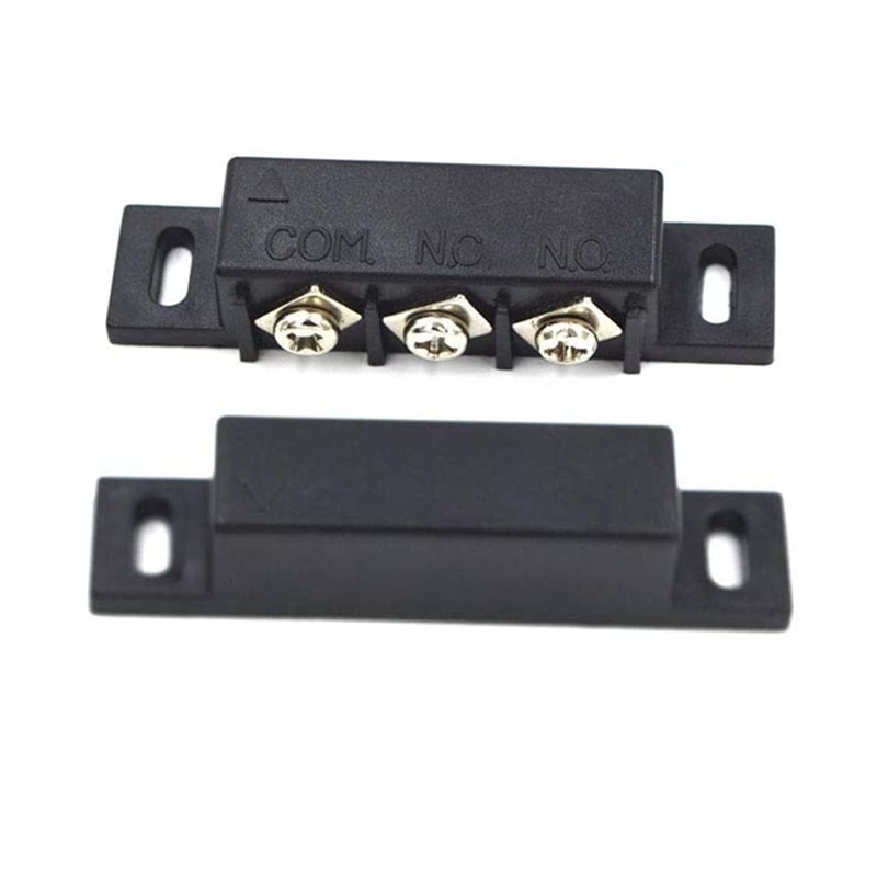 bnafes 4Sets Magnetic Reed Switch, Magnetic Door Switch/Magnetic Contact Switch/Normally Open Closed NC NO Door Alarm Window Security, for DC 5V 12V 24V Light - Image 2